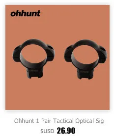 Ohhunt 2 шт. охотничье крепление кольца 34 мм трубка низкий средний профиль Пикатинни Вивер кольцо Алюминий для тактический прицел