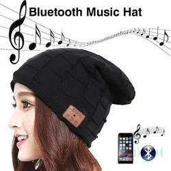 Новинка Bluetooth Музыкальная шляпа вызов музыка стерео Вязание Bluetooth гарнитура кепки модная bluetooth-гарнитура шляпа