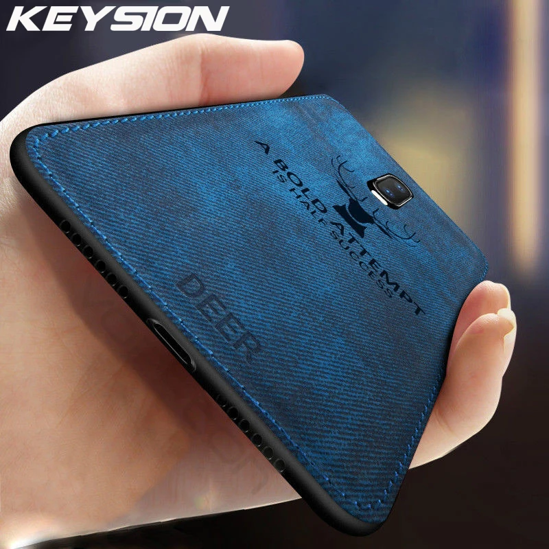 Классический тканевый чехол KKEYSION для Oneplus 7 Pro 1 + телефона животный Дизайн ТПУ