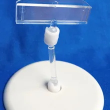 20 шт. вращающийся в поп знак дисплей Клип держатель в супермаркете или в розницу, чтобы показать ценник баннер высокого качества