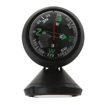 

Mini Car Compass Flexible Navigation Dashboard Auto Ball Cup Vehicle Adhesive