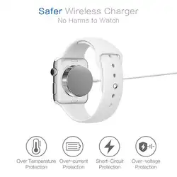1 м универсальное беспроводное зарядное устройство для Apple Watch 1 2 3 4 USB Магнитный зарядный кабель для iwatch 1/2/38/42 (мм
