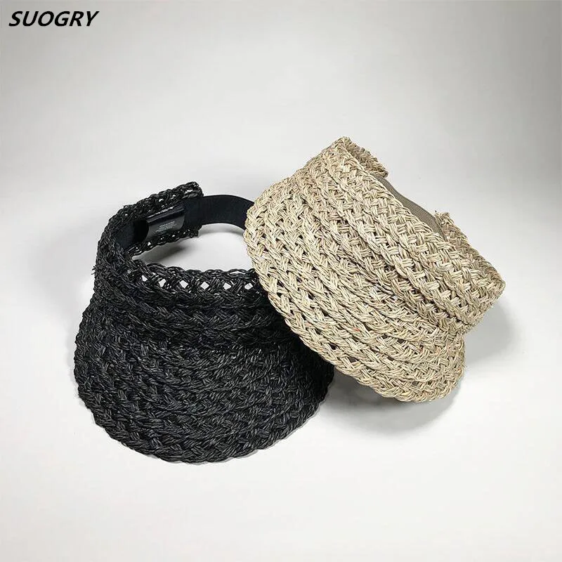 

2019 New Fashion Women Summer Fringed Sun Hats Baby Girl Flower Straw Hat Casual Collapsible Wide Brim Beach Hat Two Size