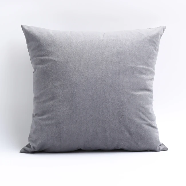 Free Shipping middle grey color velvet fabric Pillow cover pillow case cushion | Дом и сад