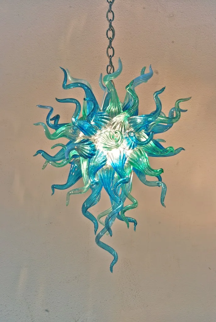 

Blue Color Italy Designer Murano Glass mini Hanging Crystal Chandelier