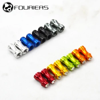 

FOURIERS 2Pcs Mountain Bicycle Valve Cap VL-PE004 Aluminium Alloy AL6061-T6 Road Bicycle Accessories Tyre Tube French Valve Caps