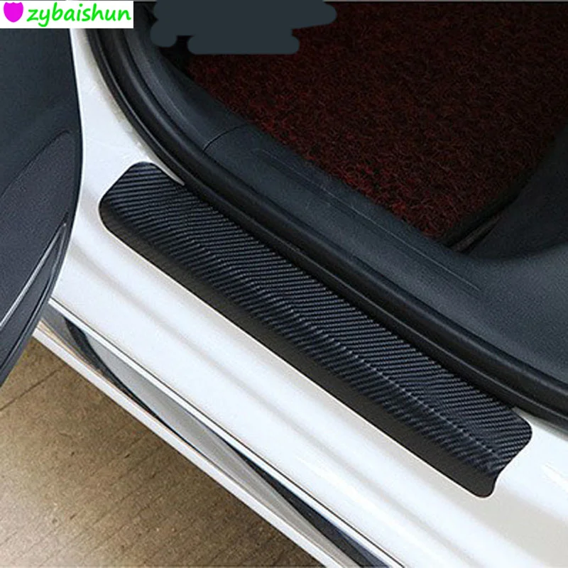 Car Sticker Door Sill Protector Car Styling Carbon Fiber Car Sticker Door Sill Protector Car Styling Carbon Fiber