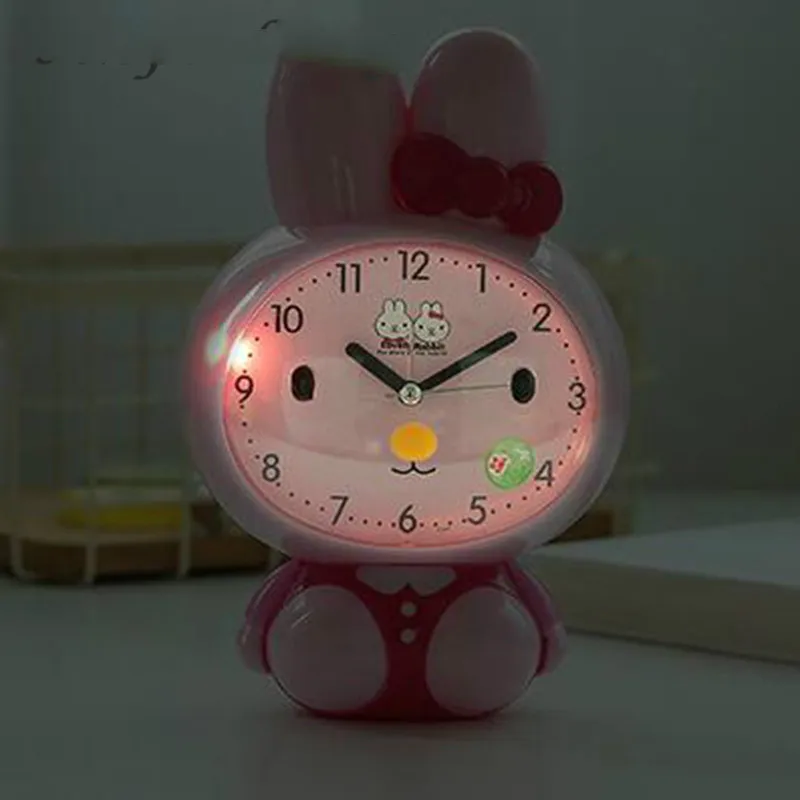 Настольные часы немой иглы ночник nixie для детей будильник Заводной мультфильм