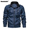 Mountainskin 7XL Men's PU Jacket Leather Coat Autumn Slim Fit Faux Leather Motorcycle Jackets Male Coats Brand Clothing SA591 ► Photo 2/6