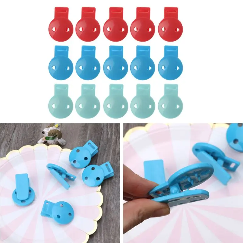 

5pcs Baby Accessories Round Head Pacifier Clips Infant Soother Clip DIY Beads Baby Plastic Pacifier Clips Teether Feb-15