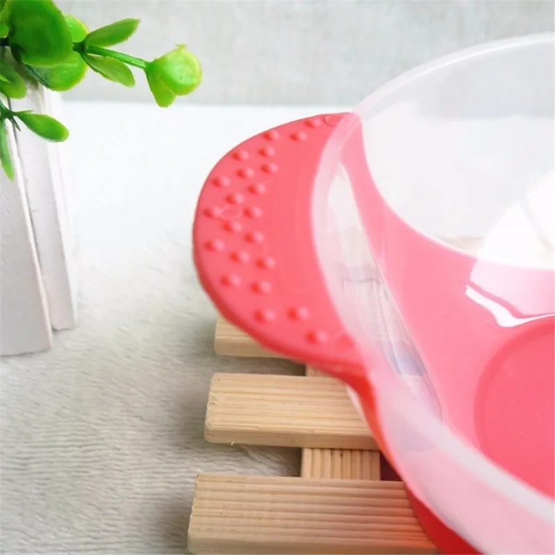 Детские Кормление посуда дети силиконовая миска для детей для маленьких детей Кормление крышка обучение чаша с ложкой посуда для обучения