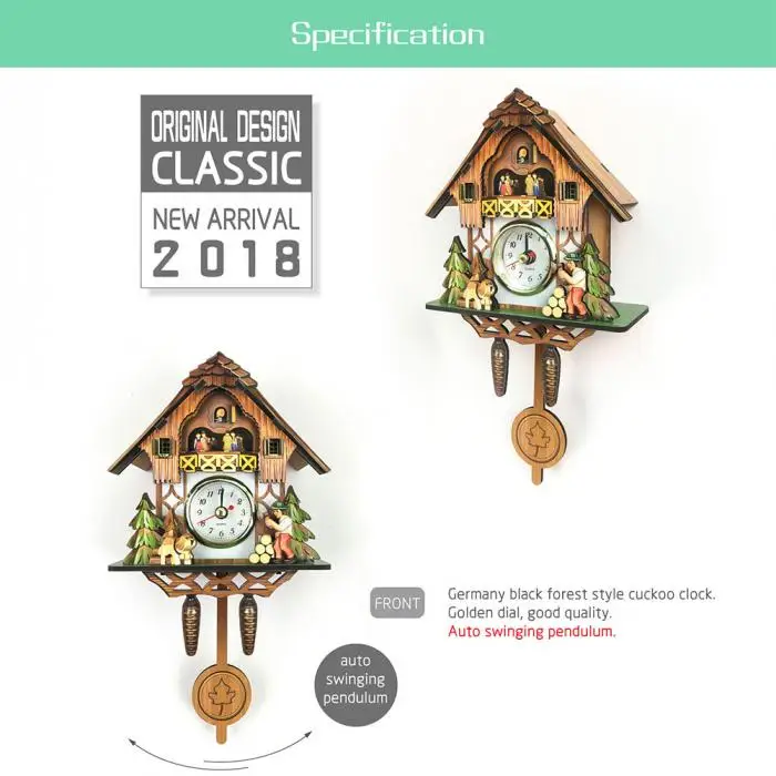 Антикварные деревянные настенные часы с кукушкой птица времени колокол качели будильник часы дома Арт Декор дропшиппинг