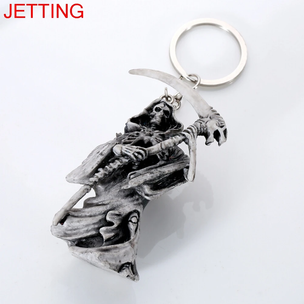 

1Pc Skull Keychain Rubber Devil Death Monster Car Key Chain Accessories