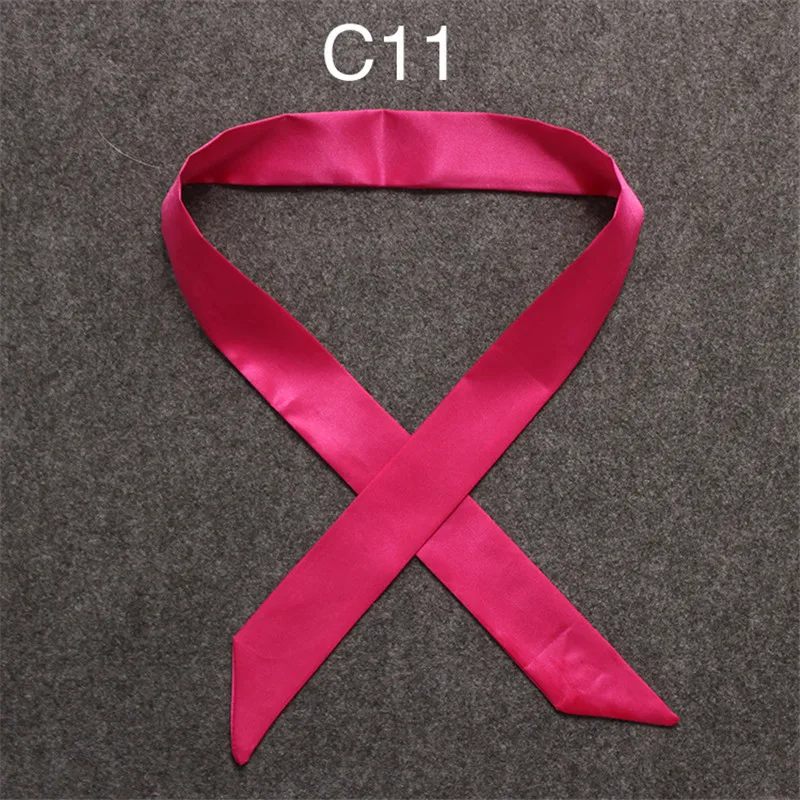 100X5cm 2018 New Scarf Luxury Brand Small Solid Color Silk Scarf Women Head Scarf Headwear Handle Bag Ribbon Strap Scarves HTB1u3ywoJnJ8KJjSszdq6yxuFXae - 100X5cm 2018 New Scarf Luxury Brand Small Solid Color Silk Scarf Women Head Scarf Headwear Handle Bag Ribbon Strap Scarves