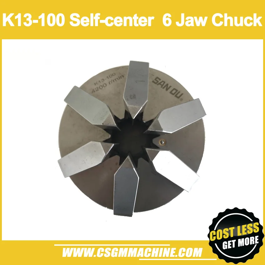 

K13-100 6 jaw chuck/100MM manual lathe chuck/6-Jaw Self-center Chuck