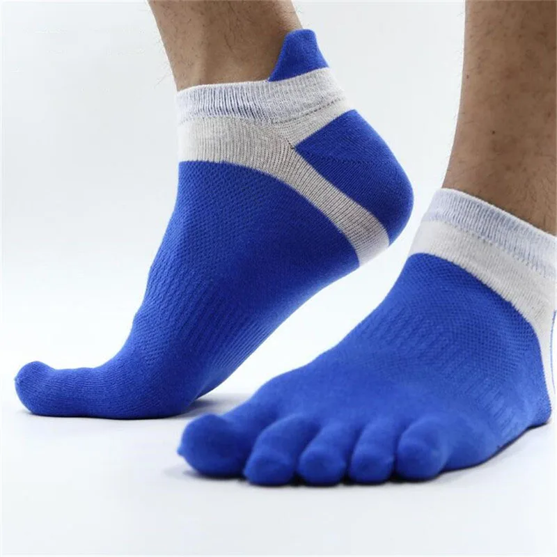 

Four Seasons Cotton Men's Toe Socks Short Tube Toes Separate Socks Calcetines Men Net Breathable Pure Sock with Five Fingers