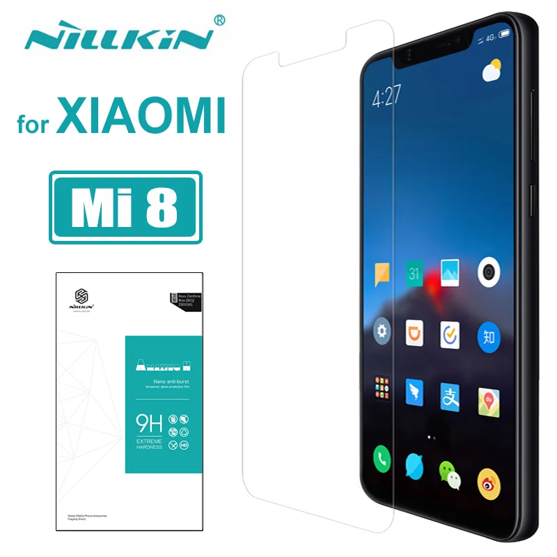 Xiaomi Mi 8 Mi8 стекло Nillkin 9H твердое Xiaomi8 закаленное Защита для экрана ультратонкий