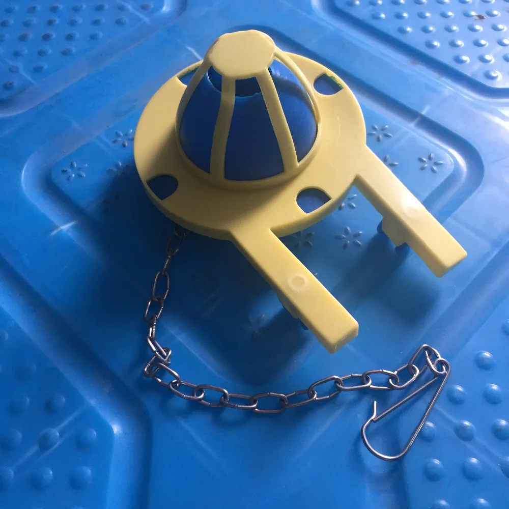 Universal Rubber Toilet Flapper With Stainless Steel Chain 1PCin Tool