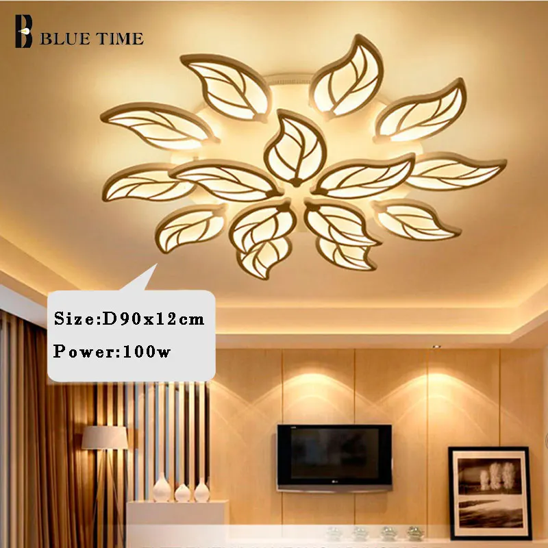 

Real White Modern Led Ceiling Lights 5/9/12/15Arms For Living Room Bedroom Dining Room Acrylic Ceiling Lamp Light FixturesAC110V
