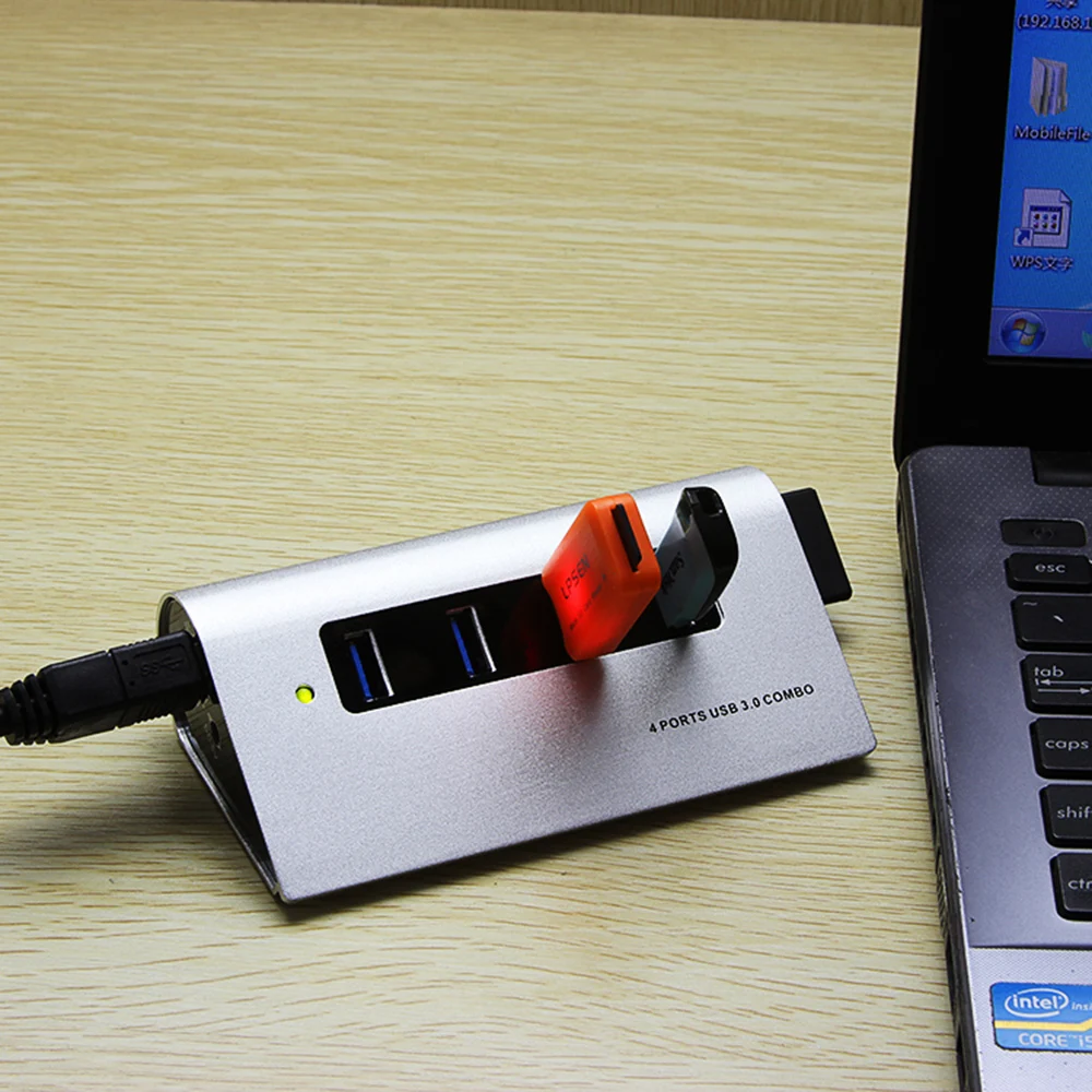 Usb-концентратор 3,0 Алюминий сплава USB разветвитель с SD/TF устройство для чтения карт 4 Порты usb-концентратор, адаптер с кабель usb-c/HDMI для MacBook Pro компьютерные аксессуары