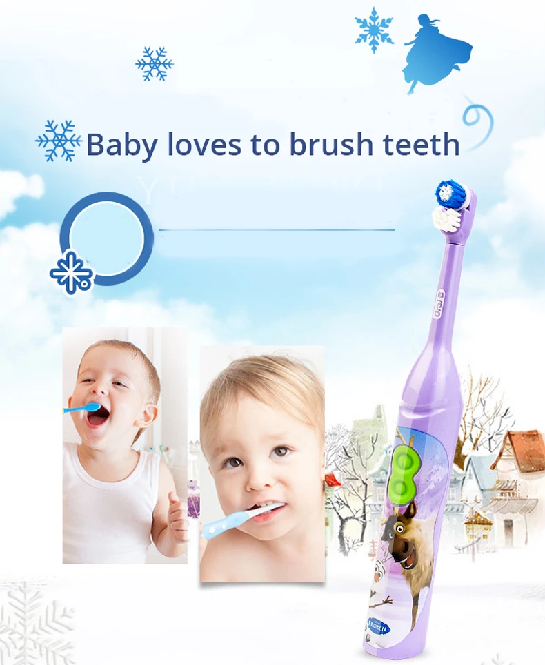 Escova de Dentes Macias à Prova Alimentado por Bateria Anos + Bebê Oral Miúdo Elétrica Cerdas Dbattery Água Caixa 3 Higiene Goma b 3010 22 Escovas de dente elétricas