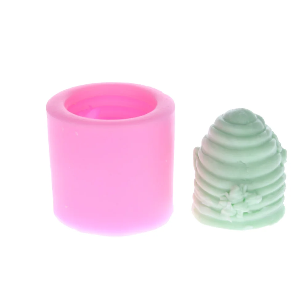 

3D Bee Hive Cake Fondant Mold Handmade Candle Soap mold Silicone Kitchen Craft Gum Paste Cake Baking Decorating Tools