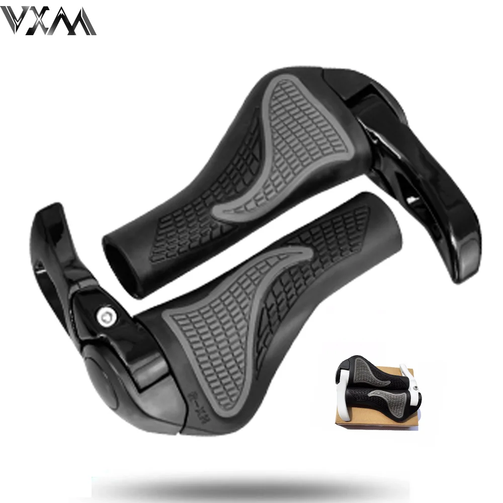 

VXM Durable Anti-slip Rubber Aluminum Alloy Integrated Bicycle Handlebar Grips beatuty design MTB Bikes Handlebar Bicycle Parts