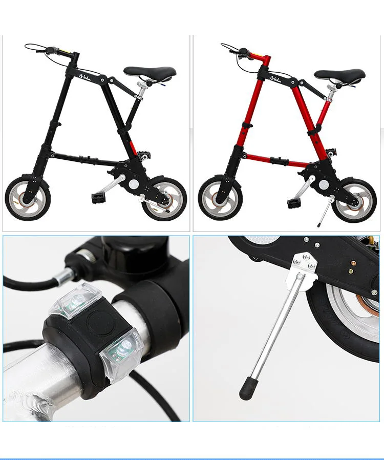 Excellent [TB11]Bicycle scooter mini 8 inch folding bicycle 10 inch bicycle small folding car free inflatable 2