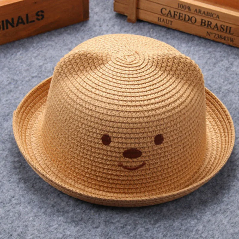 Jarní léto děti babys chlapci a holky kočky uši medvědí tvar dítě krytí slunce Plážový klobouk Flanging cap lm13-2