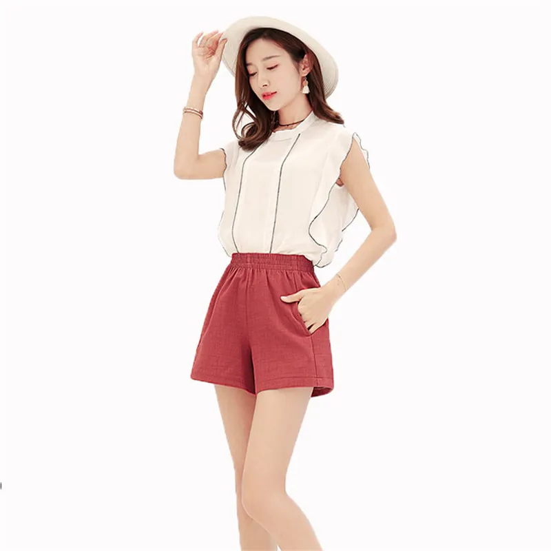 Thin Spring Summer Women Shorts Fashion Casual Slim Wild High Waist Shorts 2019 New Large size Beach Wide Leg Women Shorts YH38 Thin Spring Summer Women Shorts Fashion Casual Slim Wild High Waist Shorts 2019 New Large size Beach Wide Leg Women Shorts YH38