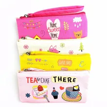 M194 Для женщин кошелек милый Модный хлопковый Животные пенал на молнии портмоне студентка подарок