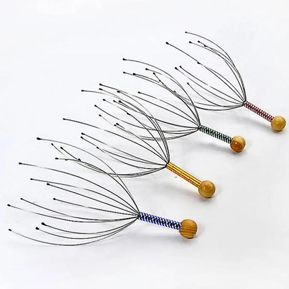 Stainless Steel Wire Neck Scalp Scratch Massager Useful Stress Relaxed