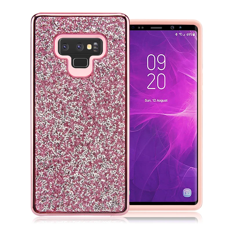 Противоударный чехол Haissky Hybrid 2 в 1 для Samsung S8 S9 Plus Note 8 9 блестящий противоударный