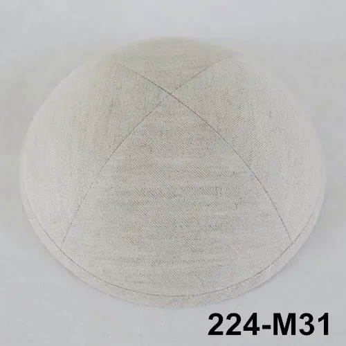 Kippot Kippa Linen-3 Kippah Kipa 19 см Skullies Yarmulke Beanies еврейская шляпа-Кепка с черепом - Цвет: 224M31