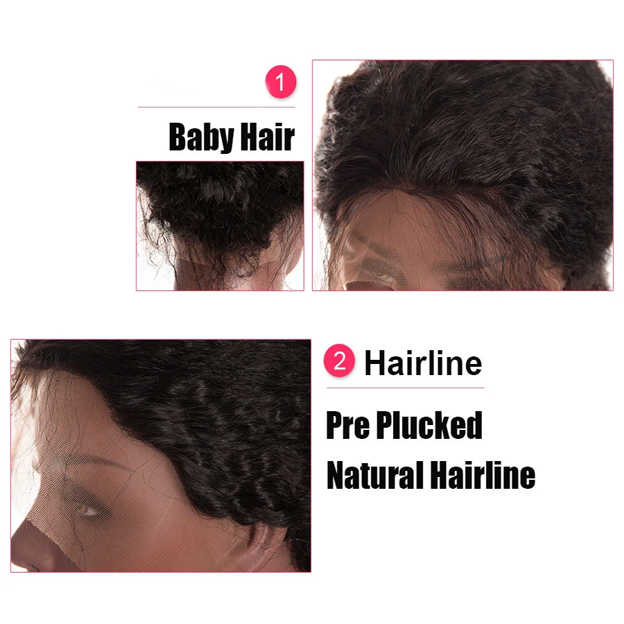  360 Lace Frontal Wig Water Wave Lace Front Human Hair Wigs For Black Women 6 Inch Lace Front Wig Pr