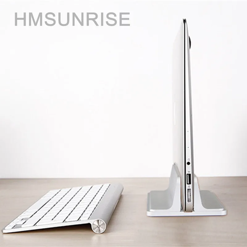 

Hmsunrise Aluminum Alloy Bracket for apple MacBook Vertical Storage Stand for Laptop holder Support notebook As bookshelf for pc