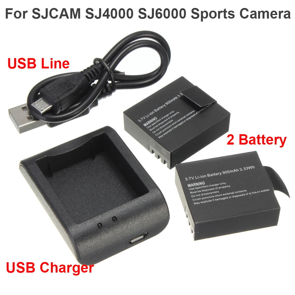 

Battery For SJCAM SJ4000 SJ6000 Sports Camera Quick Charge Capability High-Capacity Rechargeable DC Li-Ion battery Action Camera