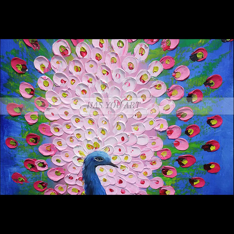 High-Skills-Artist-100-Super-Large-Size-Peacock-Oil-Painting-On-Canvas-Hand-Painted-Abstract-Peacock (3)