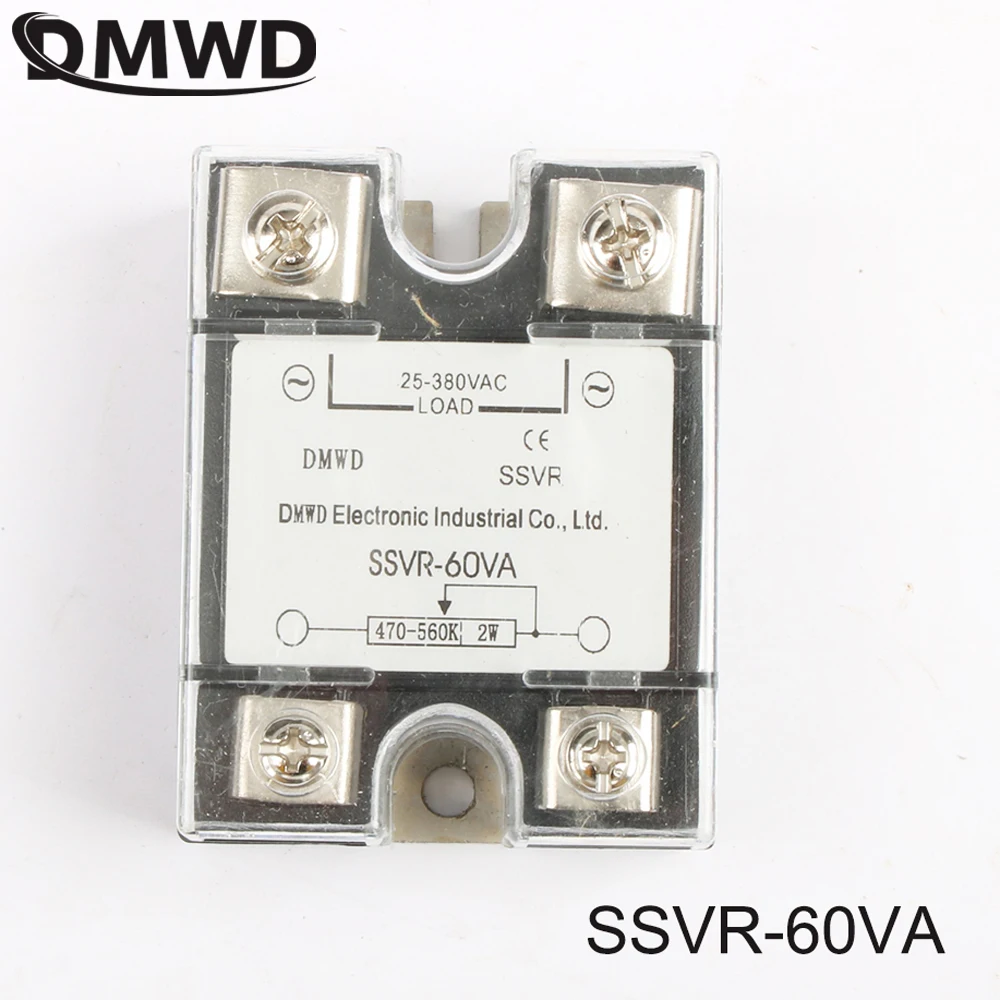 Твердотельное реле SSVR 60VA 60A 470 560K Ом до 20 480V AC твердотельный регулятор
