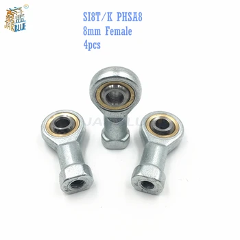 

4pcs 8mm Si8t/k Phsa8 Si8 Rod End Joint Bearing Metric Female Right Hand Thread M8x1.25mm Si8tk