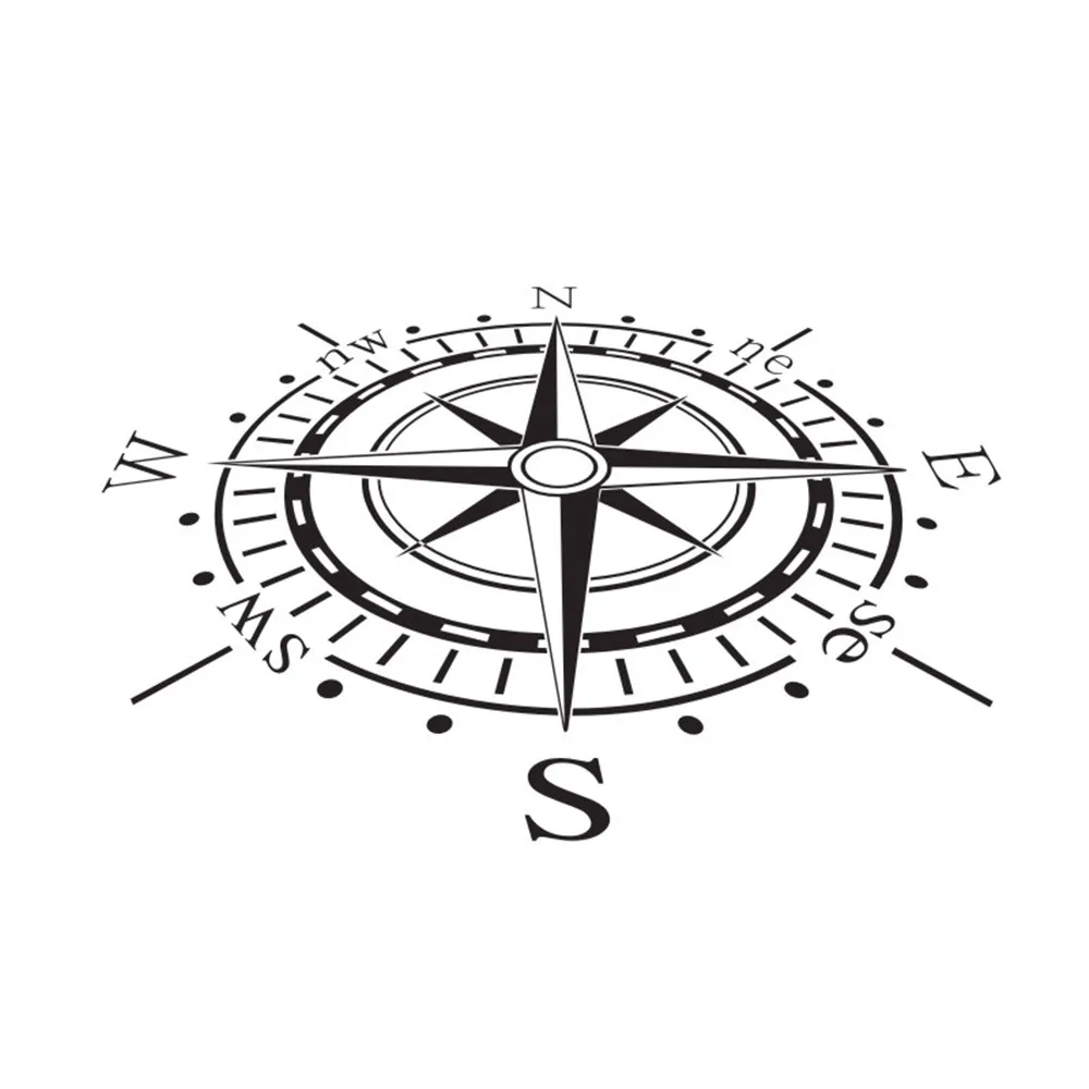 

Compass Wall Sticker Creative Home Decor Living Room Decorative Vinyl Waterproof House Decor