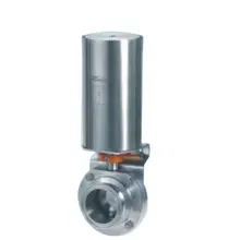 1," Triclamp санитарный клапан пневматический привод Нержавеющая сталь, SS304