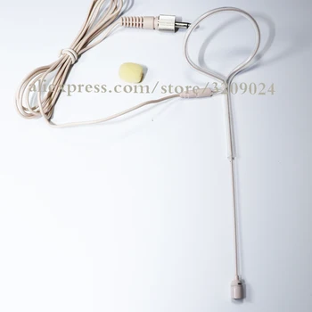 

Beige Ear Hook Mic Headset Head Microphone For Sennheiser G1 G2 G3 3.5MM 1/8" Screw Lock Plug