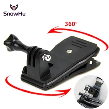 For Go pro Accessories 360 Degree Rotary Backpack Hat Clip Clamp Clips Mount For SJ4000 SJ5000 Action Camera For Gopro GP138A