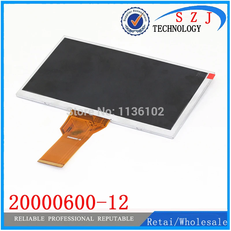 

Original 7" inch tablet pc LCD display for innolux AT070TN94 flex cable 20000600-12 LCD screen Free shipping