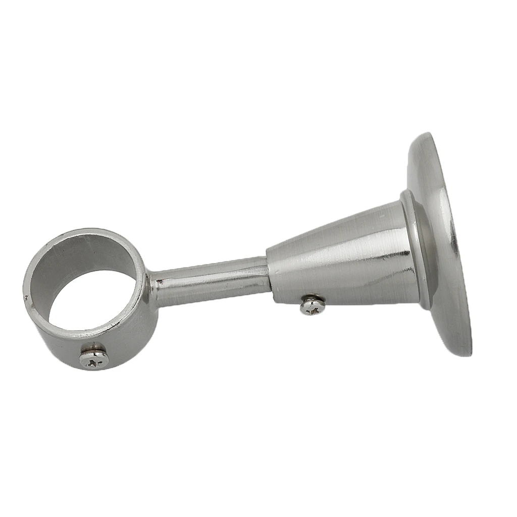 2Pcs Aluminium Alloy 28mm Diameter Top Mounted Clothes Rob Lever Wardrobe Rail Supports Bracket