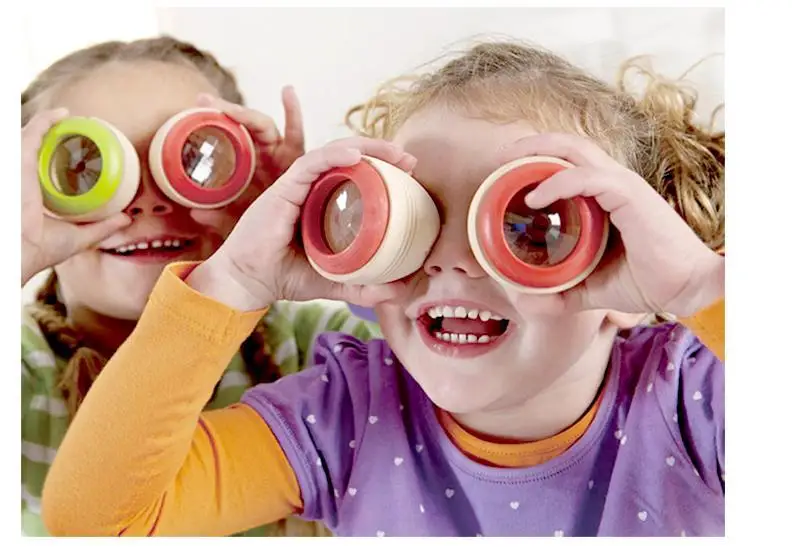 Горячие деревянные развивающие Magic Калейдоскопы Детские Малыш Дети Обучение игрушка-головоломка