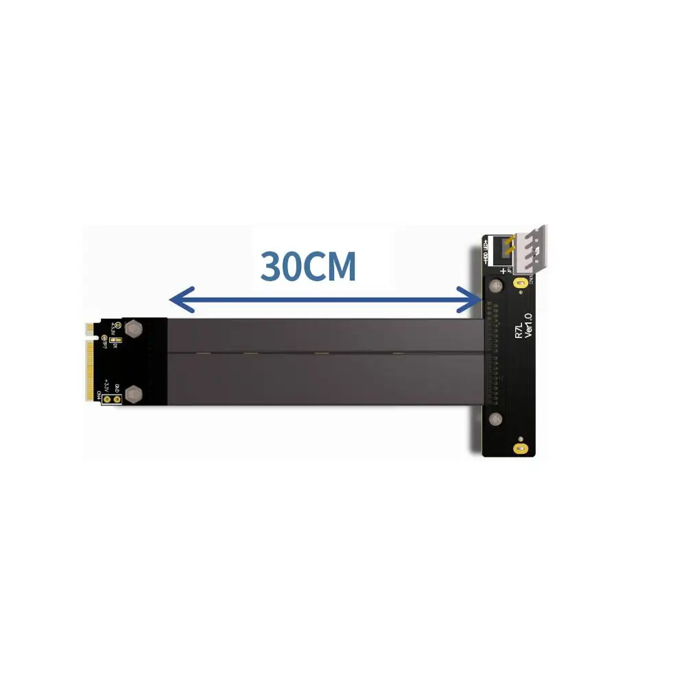 

U2 interface SFF-8639 ( U.2 ) to M.2 Key M key-M M2 Adapter Riser Card Ribbon Extender Cable 30cm For U.2 SSD