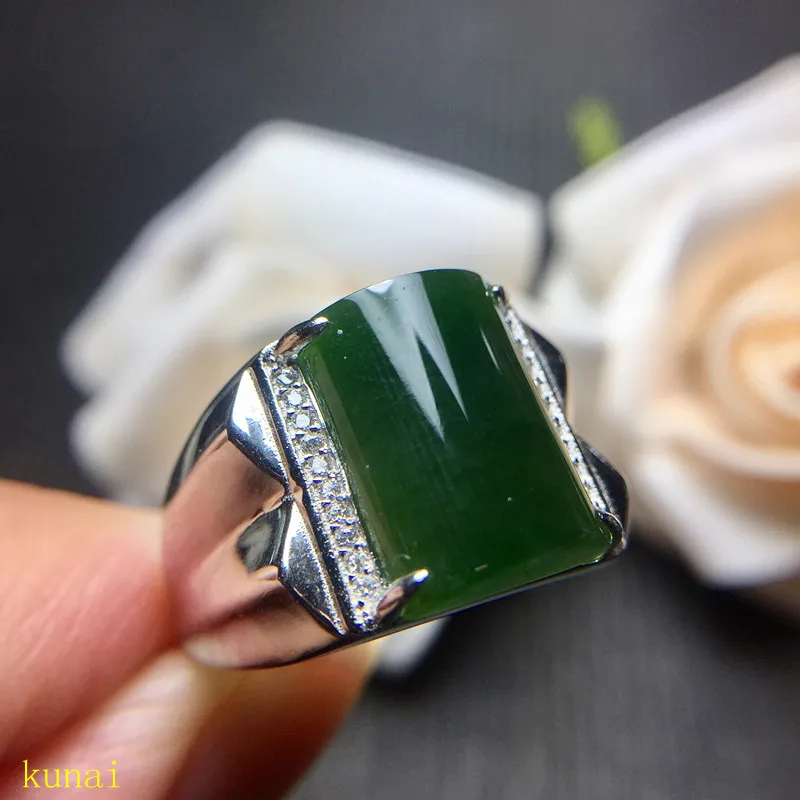 KJJEAXCMY fine jewelry 925 Чистое серебро инкрустировано натуральным кольцо из яшмы ювелирные изделия. hg