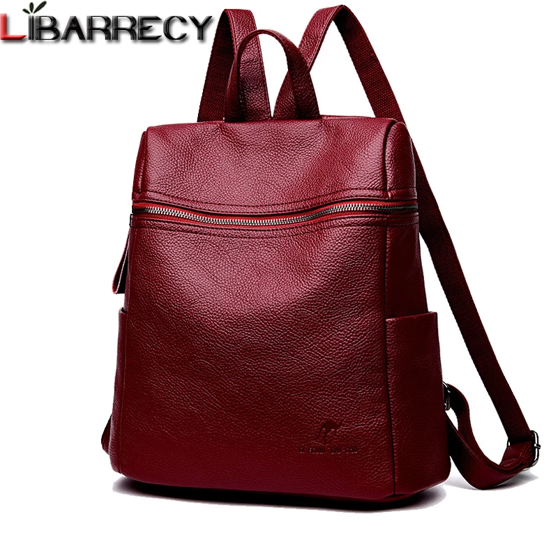 

Fashion Backpack Female Brand Leather Backpack Women Large Capacity Bookbag Simple Shoulder Bags for Women Mochilas Mujer 2018